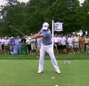 Rory McIlroy's swing sequence - backswng 1